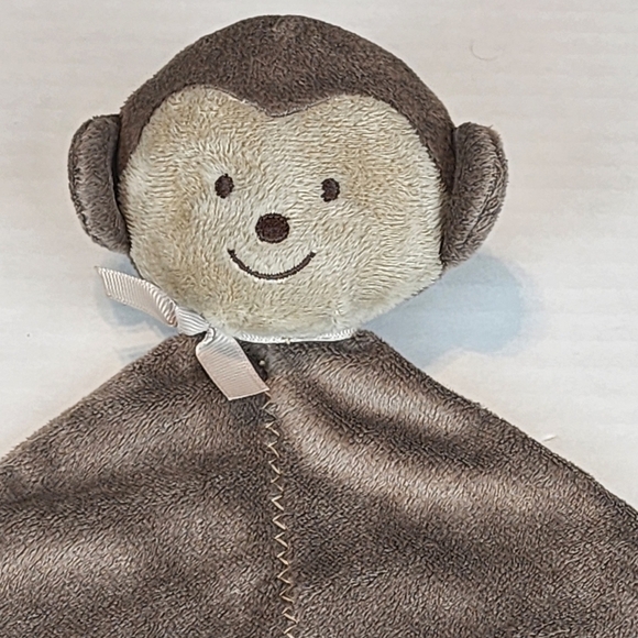 Precious Firsts by Carter's Monkey Rattle Security Blanket Lovey - Picture 4 of 6